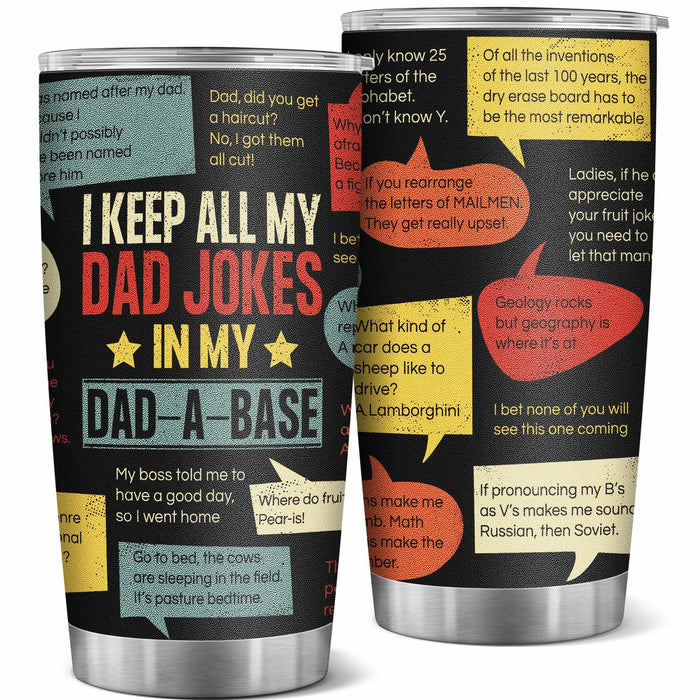AGOT 20oz Tumbler Funny Jokes Gift for Dad Stainless Steel Father's Day by Deal US