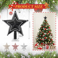 Hollowfly Mini Star Christmas Tree Topper Black Pearl 8 Inch Tree Top Decor by Deal US