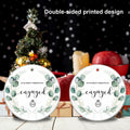 Aestas 3.5" Ceramic Engagement Ornament 2024 Unique Gifts for Couples by Deal US