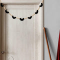 Gvhntk Black Felt Bats Garland Halloween Decor Indoor Banner Wood Beads by Deal US