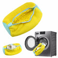 Generic Laundry Bag Yellow 1PCS Zipper Mesh Bag for Washing Machine by Deal US
