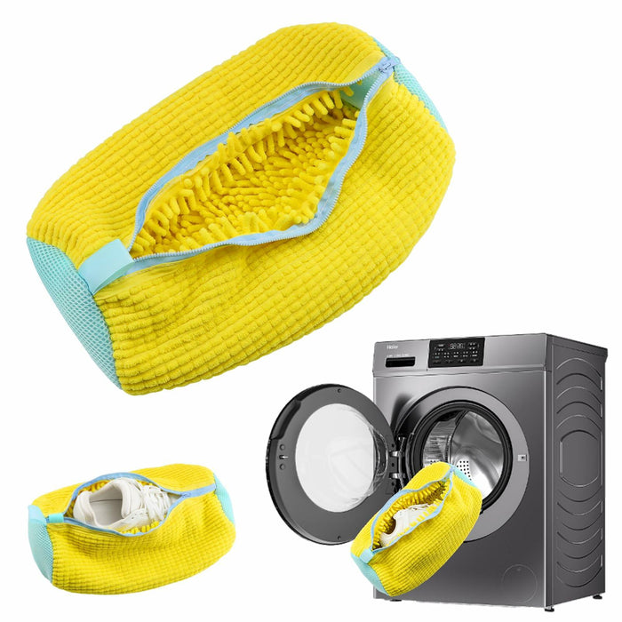 Generic Laundry Bag Yellow 1PCS Zipper Mesh Bag for Washing Machine by Deal US