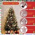 Hollowfly 4" Glitter Mini Star Christmas Tree Topper Rose Gold Pearl by Deal US