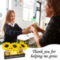 Golden Mason Jar Centerpiece Wood Tray Sunflowers Teacher Appreciation Gift by Deal US