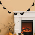 Gvhntk Black Felt Bats Garland Halloween Decor Indoor Banner Wood Beads by Deal US