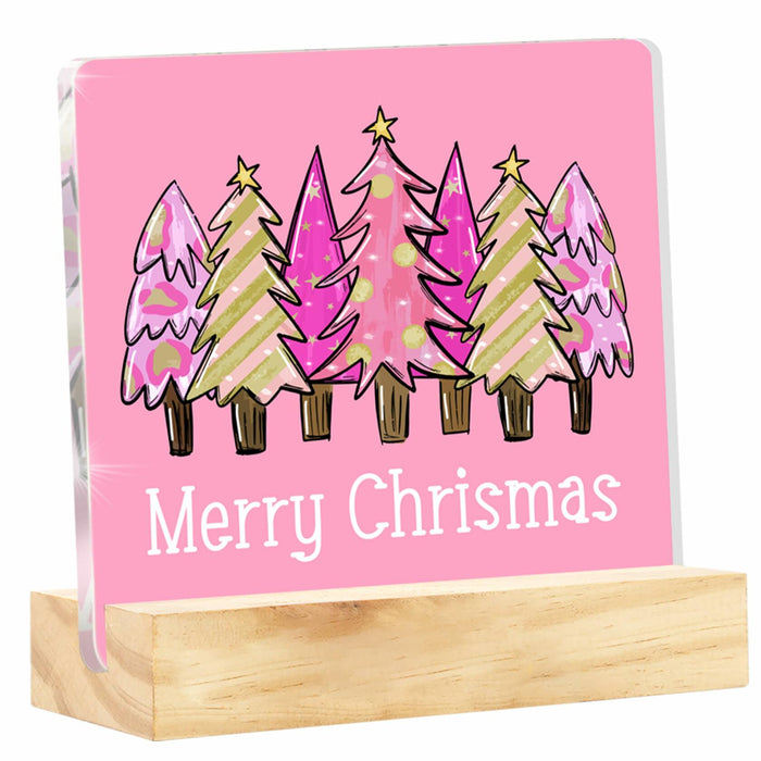Christmas Vacation Movie Sign 4x4 Clear Acrylic Desk Decor Holiday Xmas by Deal US