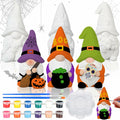 Youyole 3 Pack 4" Unpainted Gnome Statues DIY Craft Halloween Decor by Deal US
