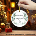 Aestas 3.5" Ceramic Engagement Ornament 2024 Unique Gifts for Couples by Deal US