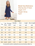 Arshiner Toddler Girl Cotton Long Sleeve Royal Blue Dress 4T New by Deal US