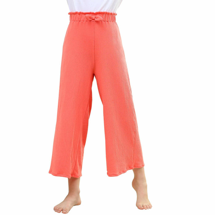 V.&GRIN Girls Wide-Leg Palazzo Pants Coral Size 7-16 by Deal US