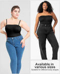 LeapBeast Strapless Shapewear Bodysuit Black L Tummy Control Bra by Deal US