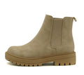 Soda Pilot Women's Beige Lug Sole Low Heel Chelsea Ankle Bootie Size 7 Med by Deal US