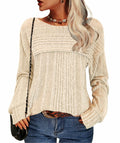 Apricot Womens Crewneck Sweatshirt Fall 2023 Casual Top Size XL by Deal US