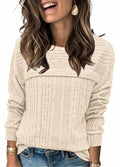 Apricot Womens Crewneck Sweatshirt Fall 2023 Casual Top Size XL by Deal US