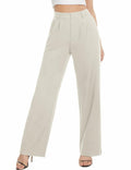 Tapata Wide Leg Pants Women Beige High Waist Casual Size 10 by Deal US
