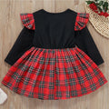 FANCYINN Toddler Baby Girl Plaid Dress Set Pleated Ruffle Christmas Size 3-4Y by Deal US