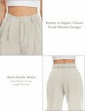 Tapata Wide Leg Pants Women Beige High Waist Casual Size 10 by Deal US