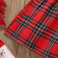 FANCYINN Toddler Baby Girl Plaid Dress Set Pleated Ruffle Christmas Size 3-4Y by Deal US