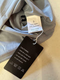 LOMON Women's Scoop Neck Short Sleeve T-Shirt Gray Blue Size S by Deal US