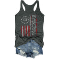 T&Twenties Women's 4th of July Patriotic Flag Racerback Tank Top USA Vest, Size by Deal US