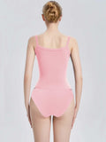 Abonlen Womens Ribbed Tank Top Pink XS Sleeveless Scoop Neck Soft Tee by Deal US