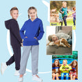 ALWAYSONE Kids Soft Fleece Hoodie Navy Boys Girls 3-12 Years Size S by Deal US
