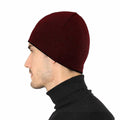 DOANNOTIUM Winter Beanie Skull Cap Warm Knit Lined Toboggan Hat 7-Wine Red by Deal US