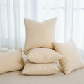 GEGELICA 2-Pack Beige Chenille Pillow Covers 12x20in Soft Modern Boho Throw by Deal US