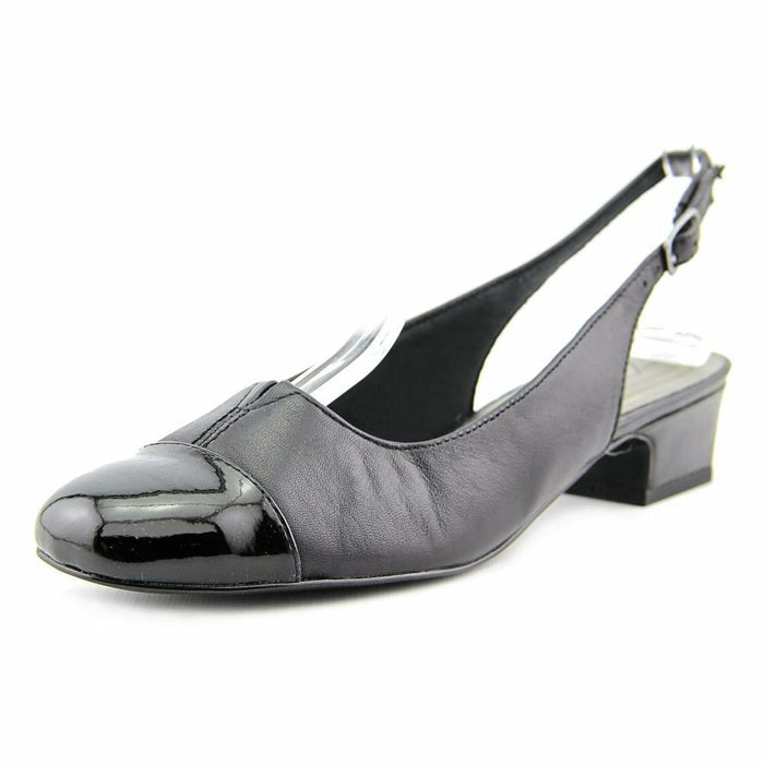 [Like New] Trotters Womens Dea Black Extra Narrow Slingback Heels Size 7 by Deal US