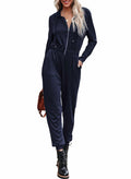 Dokotoo Girls Blue Hooded Jumpsuit Romper Zip Up Petite XX-Large Pockets by Deal US