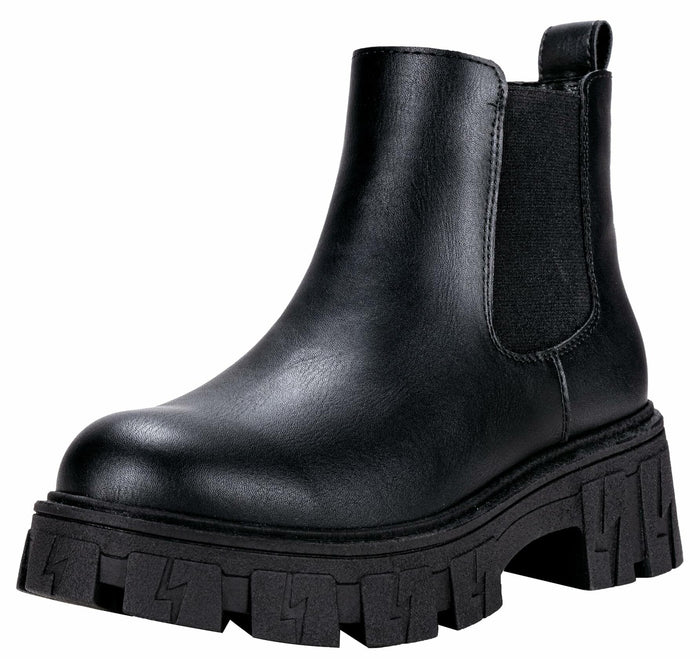 Jeossy Women's Nude Chelsea Combat Boots DJY9620, Platform, Size 9 by Deal US