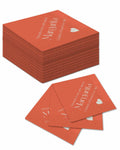qiqee Margaret Cocktail Napkins 5x5in Orange Disposable 120 Count by Deal US