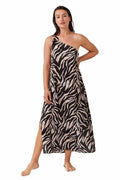 Gottex Women's Wild Nostalgia Over The Shoulder Triangle Top Black Brown - 14 by Deal US