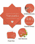 qiqee Margaret Cocktail Napkins 5x5in Orange Disposable 120 Count by Deal US