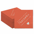 qiqee Margaret Cocktail Napkins 5x5in Orange Disposable 120 Count by Deal US