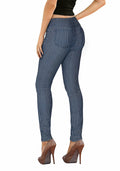 Hybrid & Company Womens Comfy Stretch Denim 5 Pocket Jeans Blue White Size 24 by Deal US