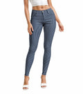 Hybrid & Company Womens Comfy Stretch Denim 5 Pocket Jeans Blue White Size 24 by Deal US