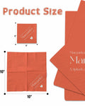 qiqee Margaret Cocktail Napkins 5x5in Orange Disposable 120 Count by Deal US