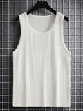 COZYEASE Men's Rib Knit Sleeveless Tank Top Green Small Casual Bodycon by Deal US