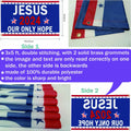 YISIDAI Jesus 3x5 Double Sided Christian Faith Outdoor Yard Banner Flag by Deal US