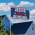 YISIDAI Jesus 3x5 Double Sided Christian Faith Outdoor Yard Banner Flag by Deal US
