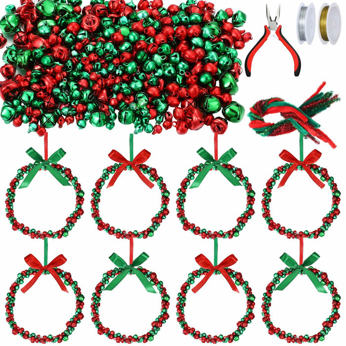 MorningRo 427 Christmas Bell Wreath Ornaments Set Classic DIY Xmas Decor by Deal US