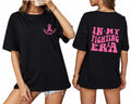 Pingyongchang Breast Cancer Awareness Oversize T-Shirt Women Black L Graphic Top by Deal US