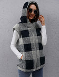 TFSDOD Womens Fuzzy Sherpa Fleece Vest Cozy Sleeveless Sweater Size M by Deal US