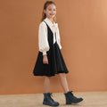 firelli Kids Ankle Boots Navy Side Zipper Lace Up Combat Boots Size 1 US by Deal US