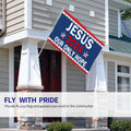 YISIDAI Jesus 3x5 Double Sided Christian Faith Outdoor Yard Banner Flag by Deal US