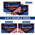 Trump 2024 Flag 3x5 FT Double Sided UV Resistant Banner with 2 Brass Grommets by Deal US