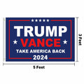 KENPMA Trump Vance 2024 Flag 3x5 Double Sided Outdoor Banner 3 Ply by Deal US