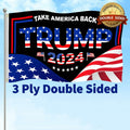 Trump 2024 Flag 3x5 FT Double Sided UV Resistant Banner with 2 Brass Grommets by Deal US