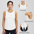 baleaf Women's Sleeveless Workout Yoga Tank Top Loose Fit White Large L by Deal US